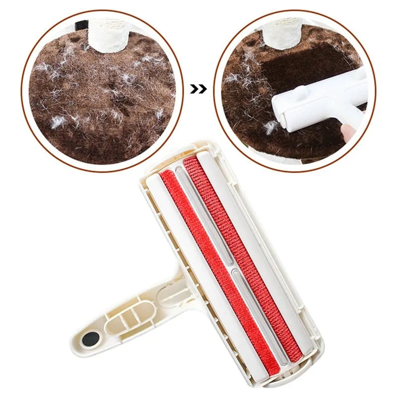 Self-Cleaning Pet Hair Remover Roller for Furniture